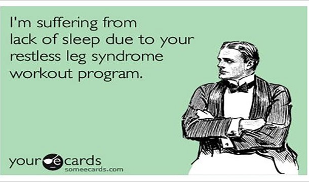 Restless leg syndrome meme