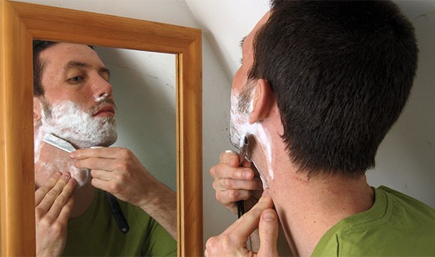 Whenever I go to shave, I assume there's someone else on the planet shaving, so I say "I'm gonna go shave, too."