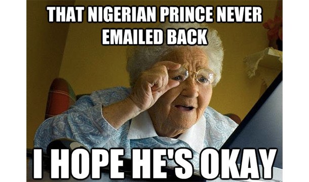 A Nigerian Prince who is actually in trouble getting financial help via email