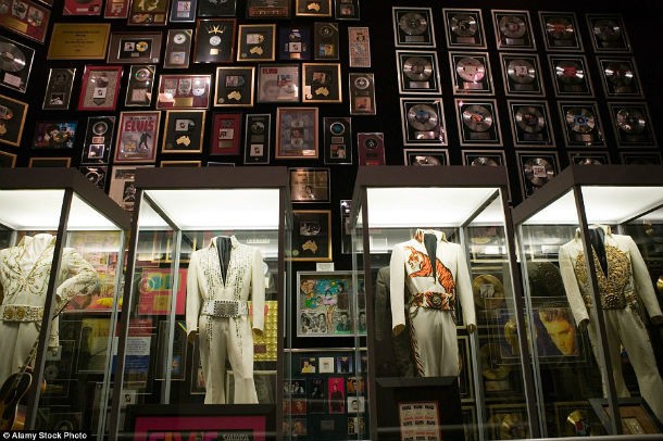Elvis golden and platinum records