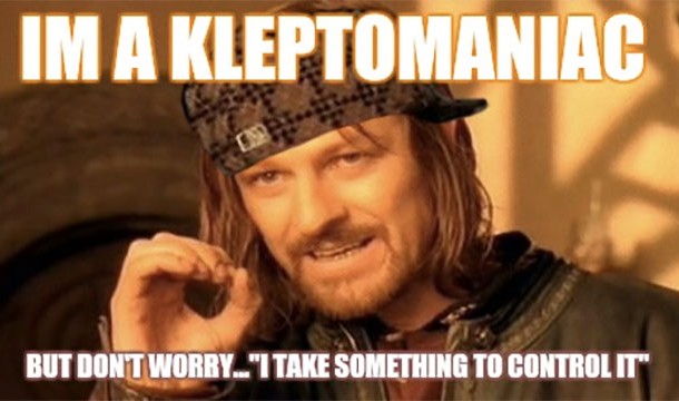 It's hard to explain a pun to a kleptomaniac because they're always taking things literally
