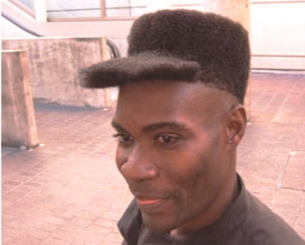 Baseball cap hair style