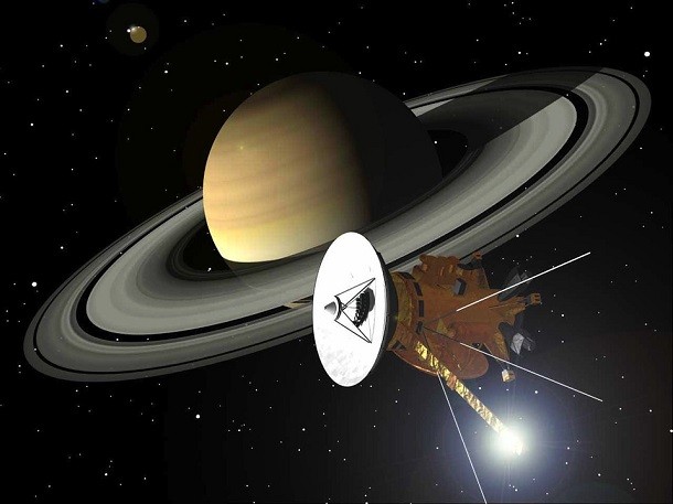 cassini spacecraft and saturn rings