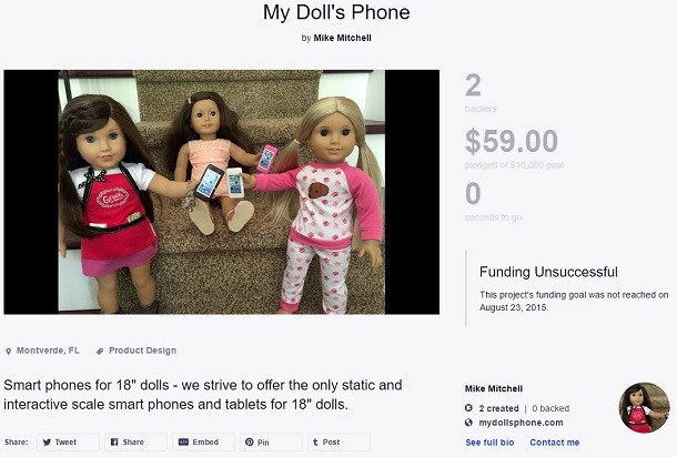 doll phone kickstarter