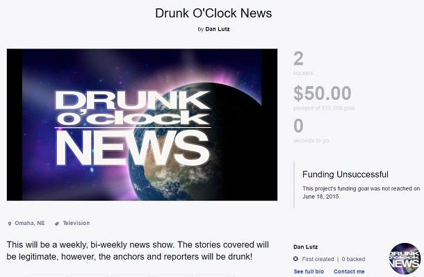 drunk news kickstarter