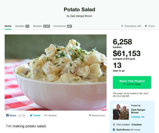 potato salad gofundme