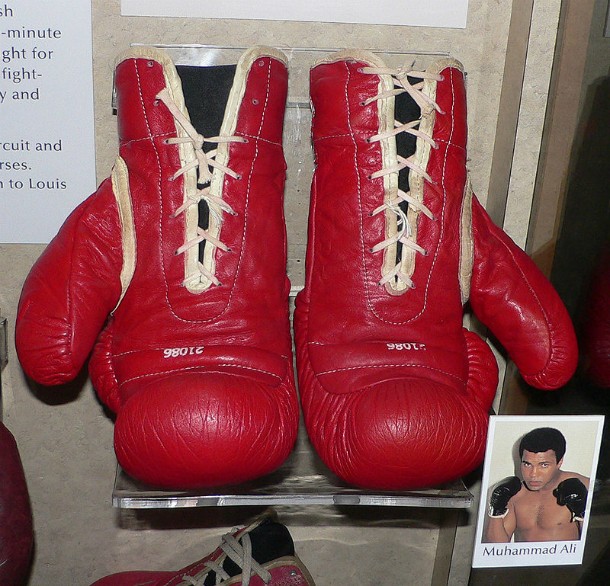 Ali's boxing gloves