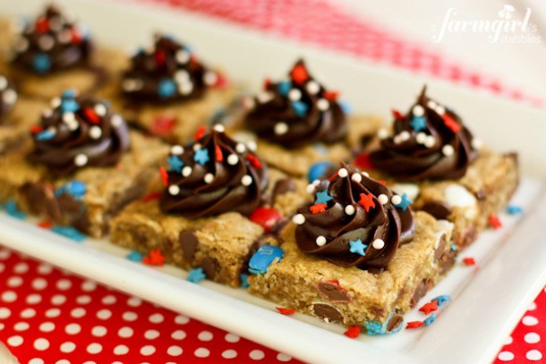 4th of July cookie bars