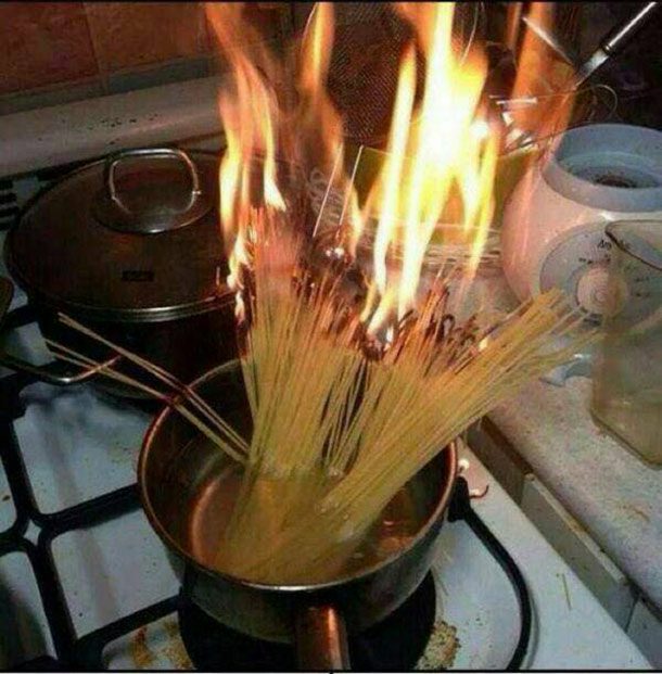on fire noodles