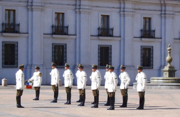 guard mounting in Santiago, Chile
