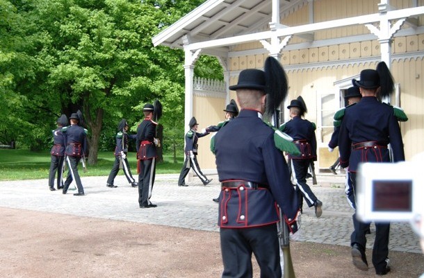 guard mounting in Oslo, Norway