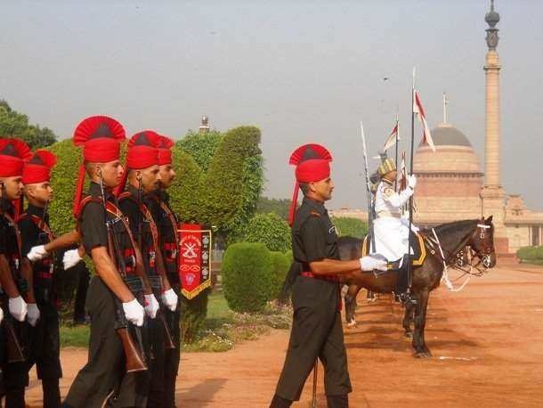 guard mounting in New Delhi, India