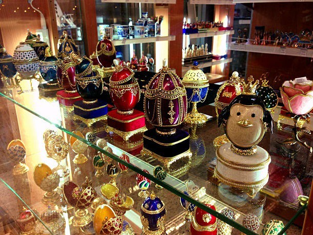 faberge eggs in moscow airport