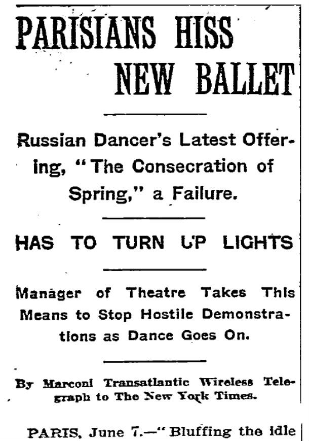 NYT Rite of Spring