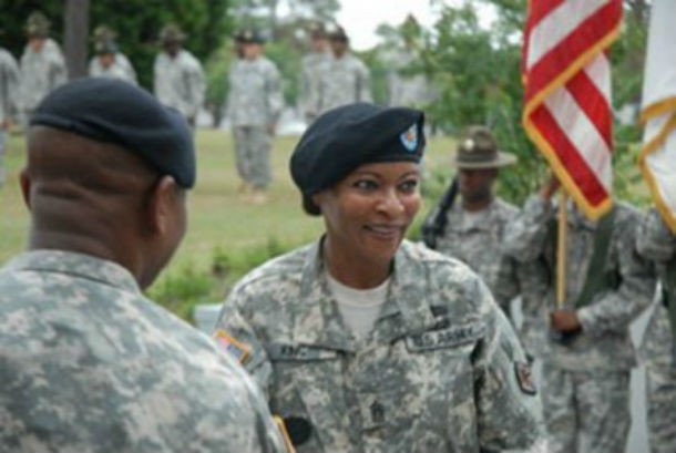 woman in military