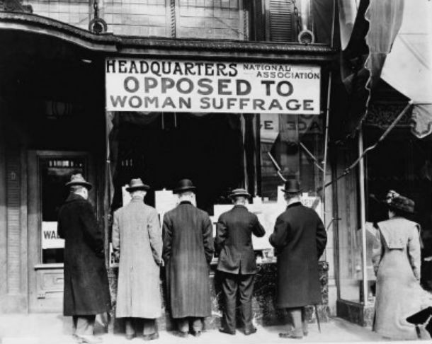 woman suffrage opposition