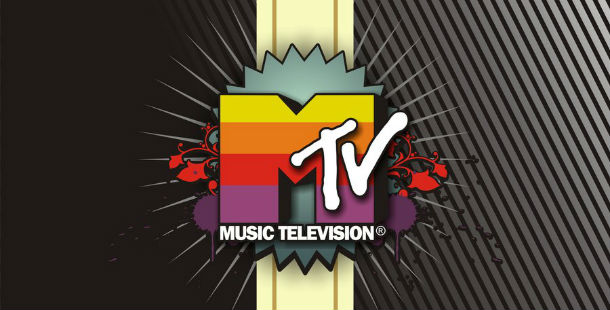 Mtv logo on a black background