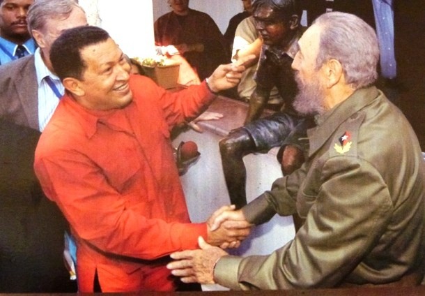 Fidel Castro and Hugo Chavez