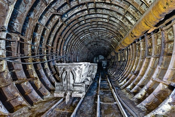 Abandoned Subway Tunnel in Kiev, Ukraine