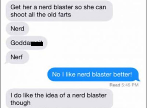 nerd blaster autocorrect