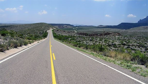road in Texas