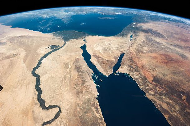 Earth view Dead sea