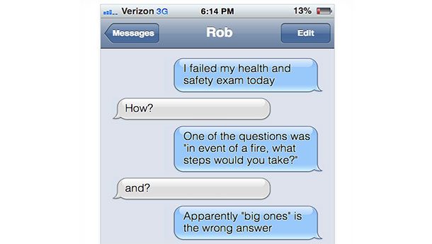 I failed my health and safety exam text troll