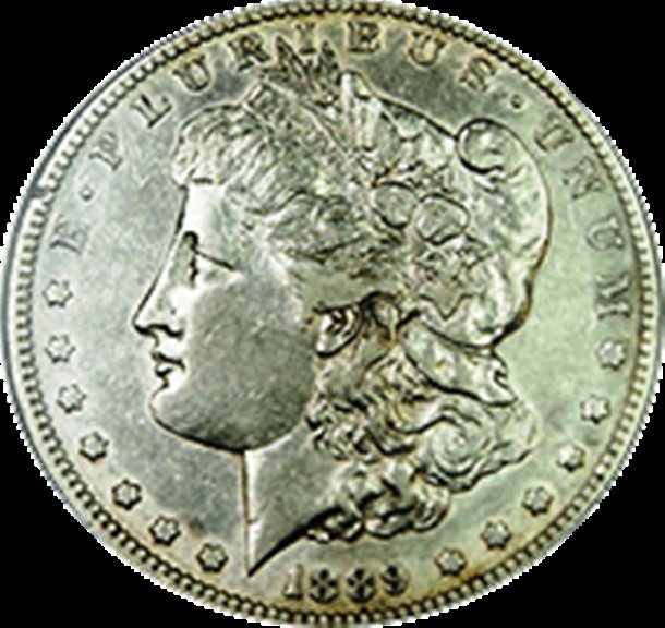 1889 CC Morgan Silver Dollar
