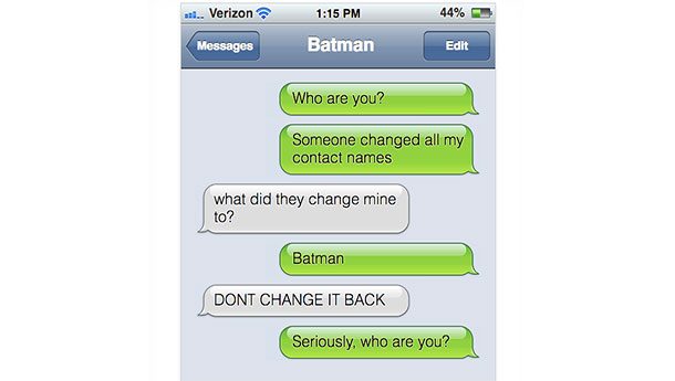 Batman text troll