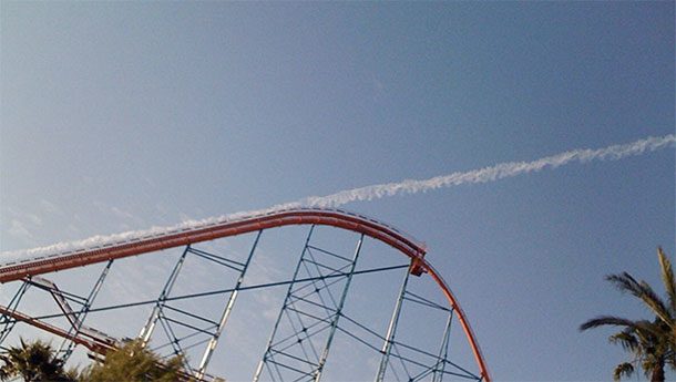 roller coaster contrail