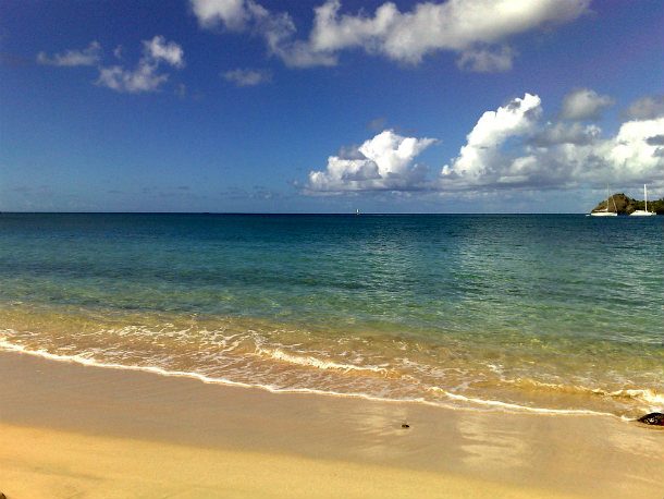 Caribbean-Beach-Sea-Rodney-Bay-St-Lucia-Holiday
