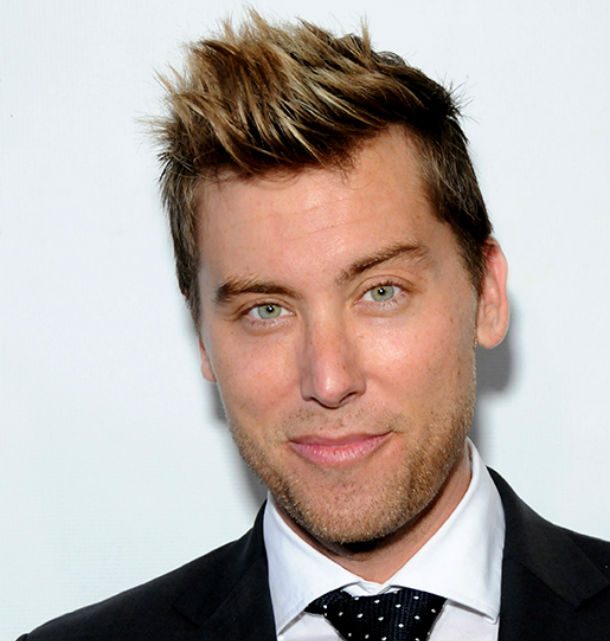 frosted tips lance bass