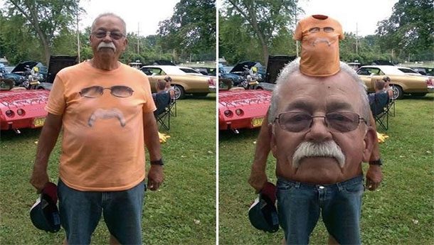 stomach face swap