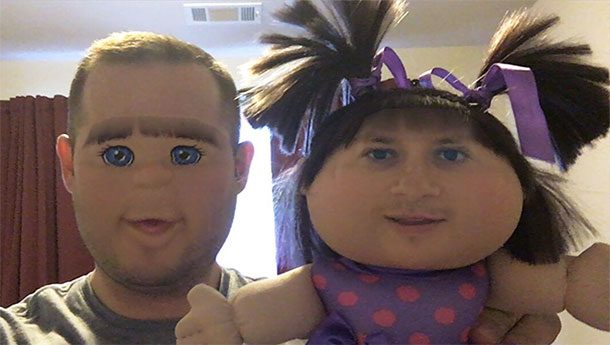 face swap with doll
