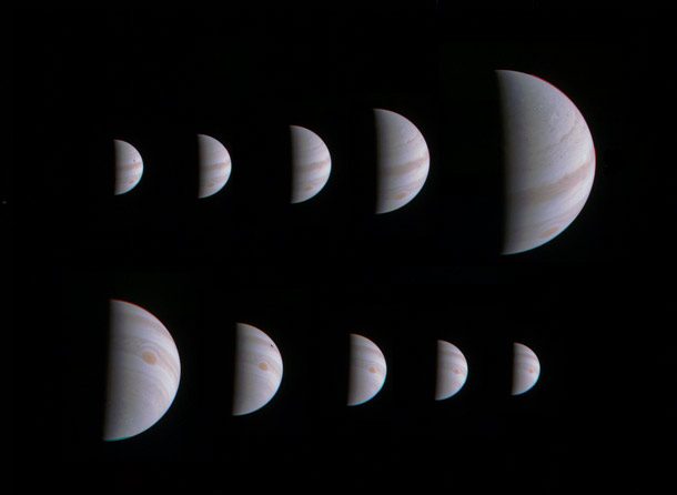 Juno's approach and departure at Jupiter