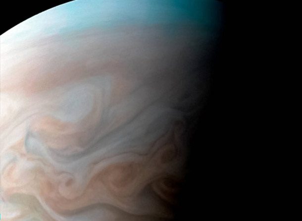 High resolution of Jupiter's clouds