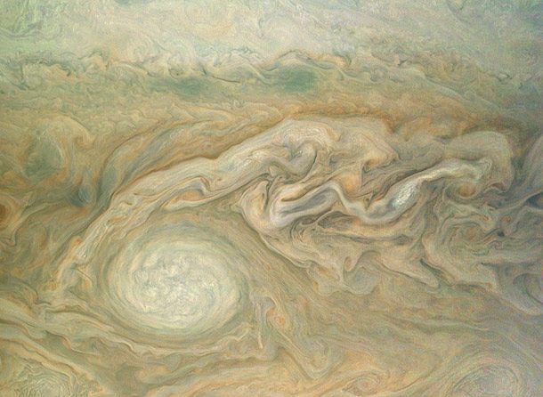 Image of Jupiter's little red spot from Juno Probe