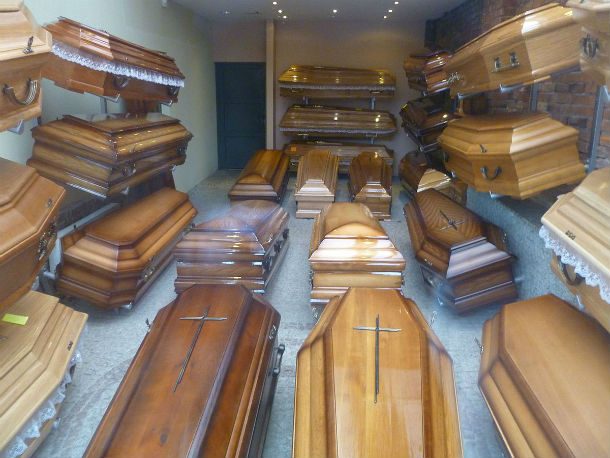 coffin shop