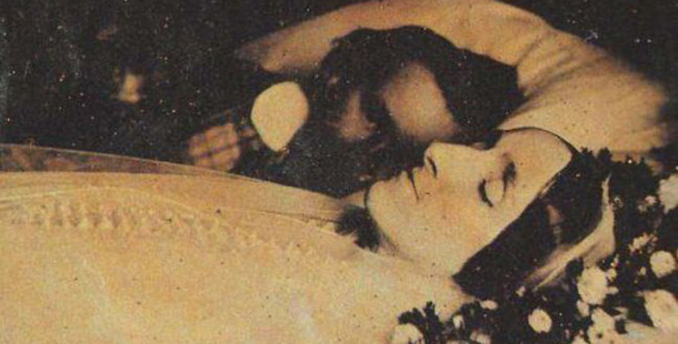 A creppy post mortem photos of a person and person lying down