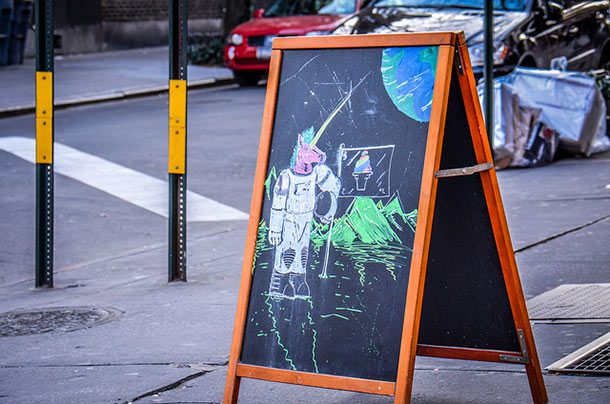 unicorn chalkboard art