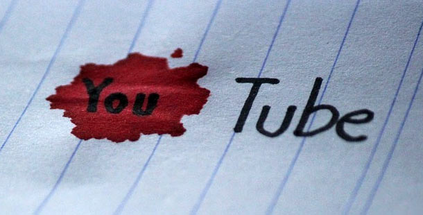 A handwritten word for youtube with the biggest trolls