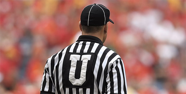 The most controversial sports history with a referee wearing a black and white striped shirt