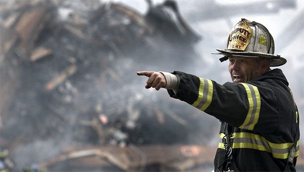 firefighter at Ground Zero