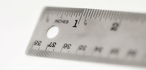 2 inches on ruler