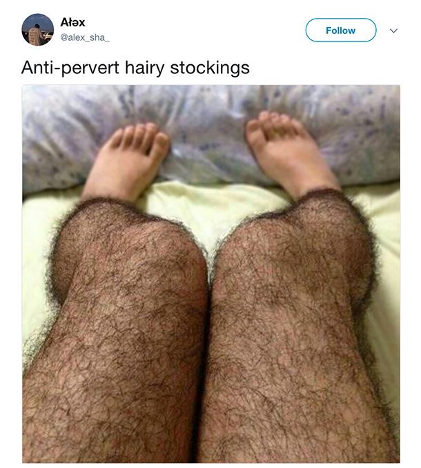 hairy stockings
