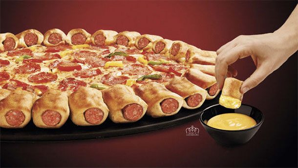 Sausage Roll Crust Pizza