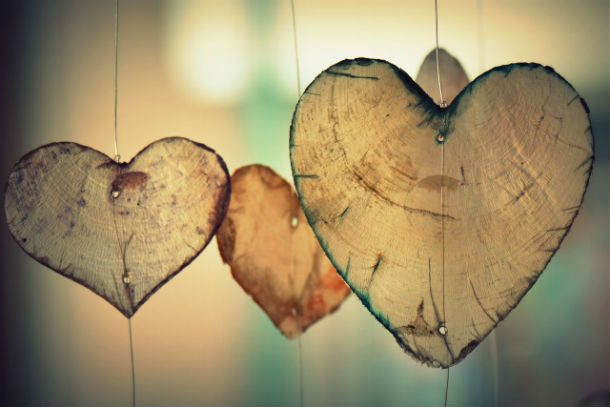wooden hearts