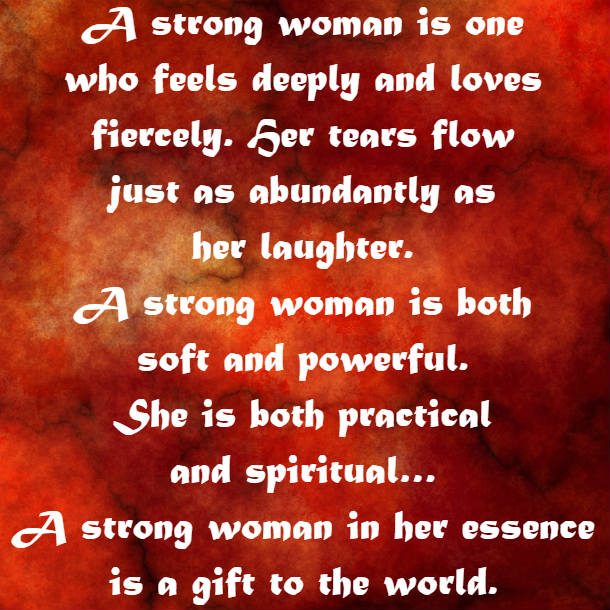 a strong woman is