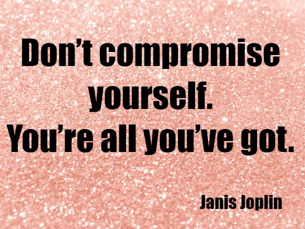dont compromise yourself