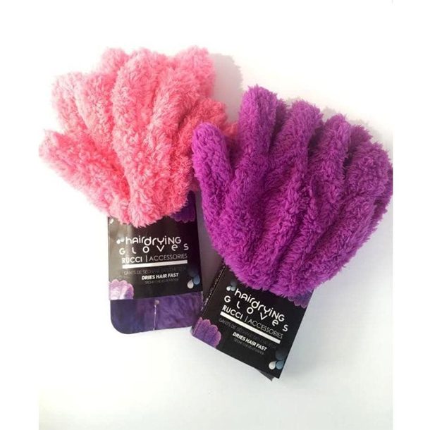hair drying gloves